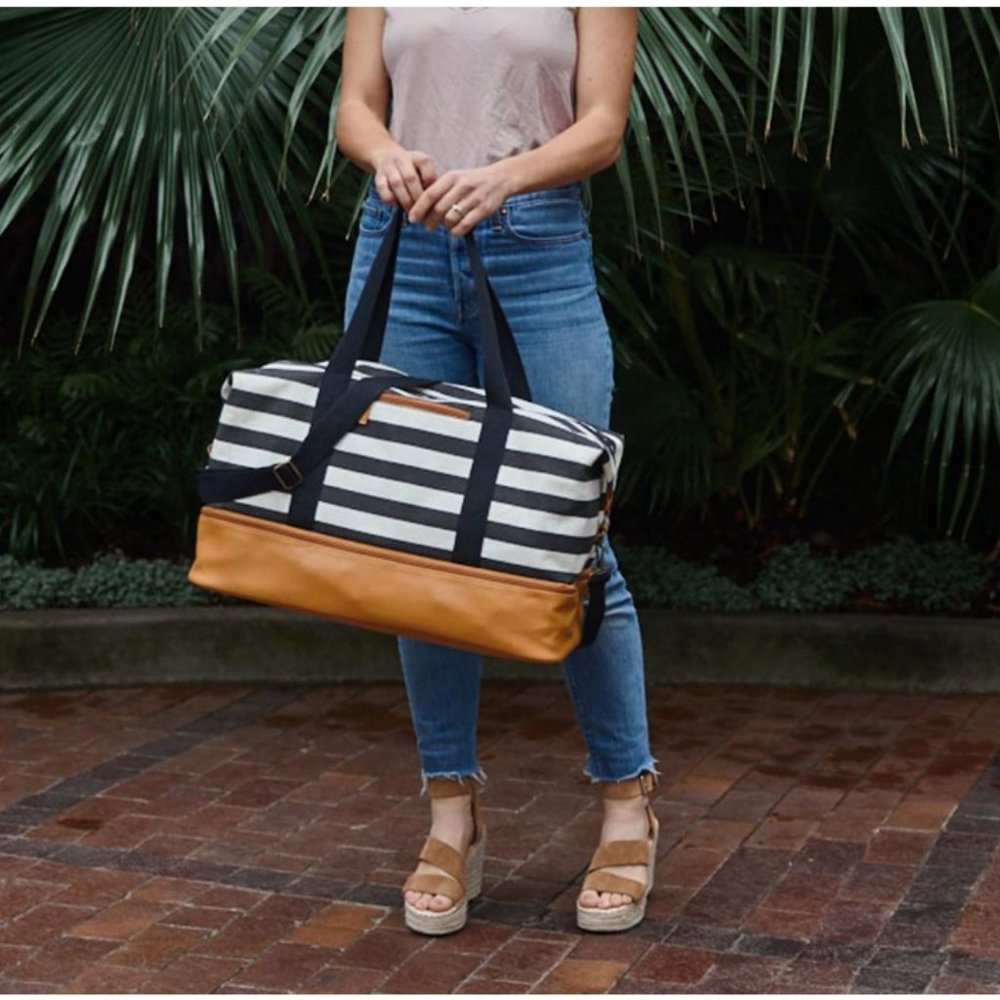 Striped Weekender Duffle Bag - Picture 8 of 8